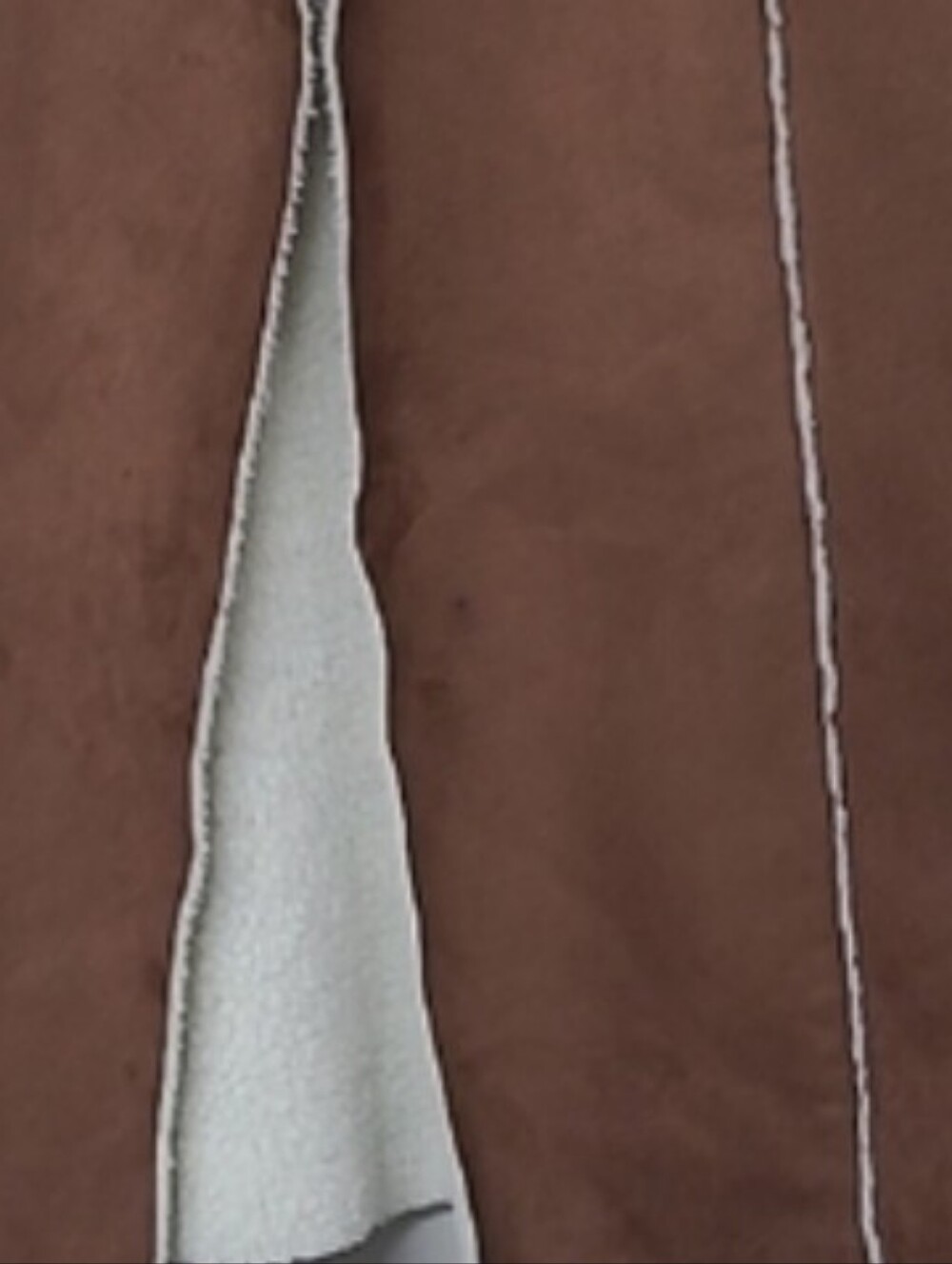 BCBGeneration Sherpa Knit Long Faux Suede Vest Cinnamon Medium GUC - Picture 8 of 11